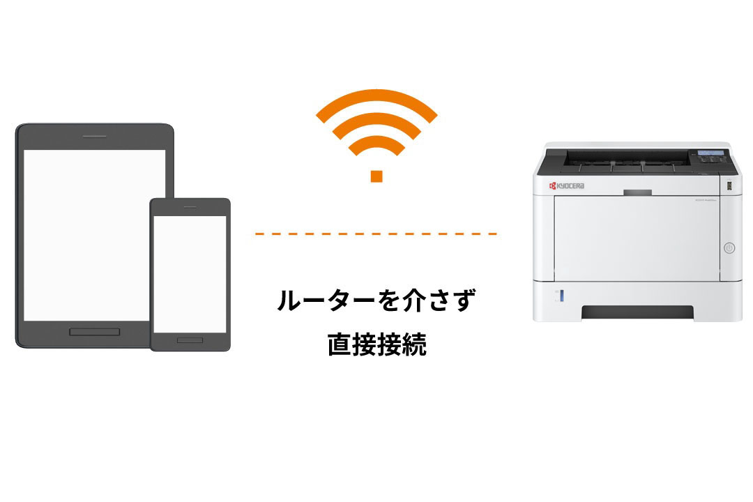 パソコンやモバイル端末とダイレクト接続